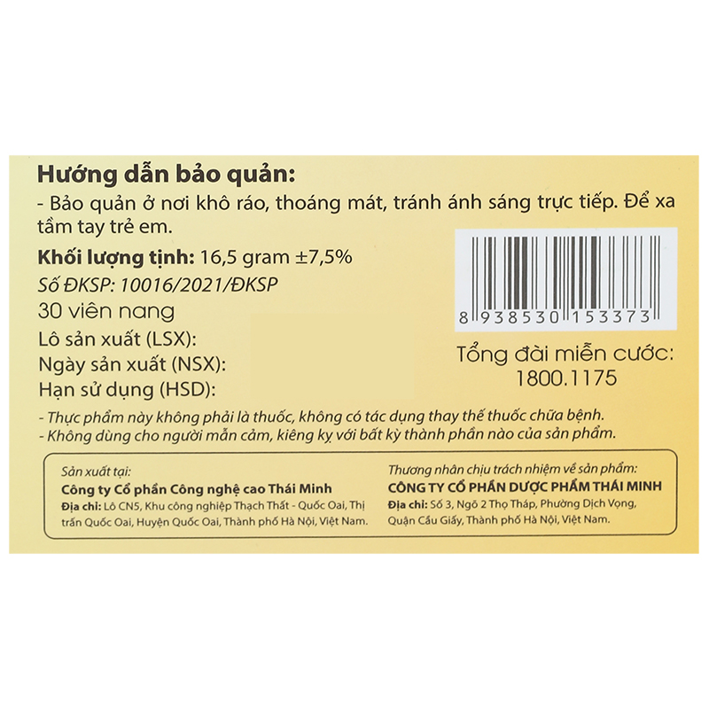 Thực phẩm bảo vệ sức khoẻ: Đông trùng hạ thảo Thái Minh - 11